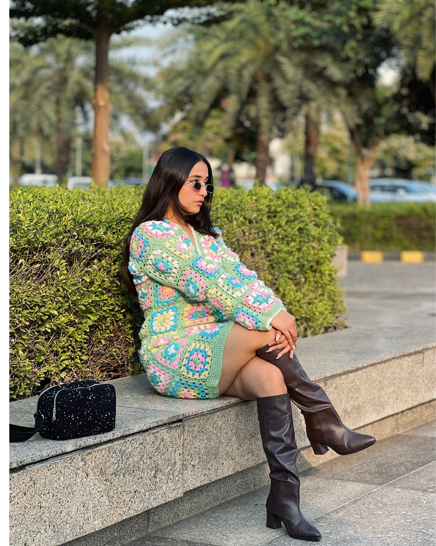Granny square dress