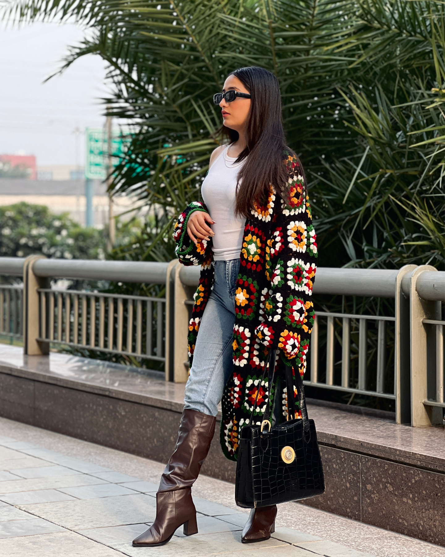 Crochet Trench Coat