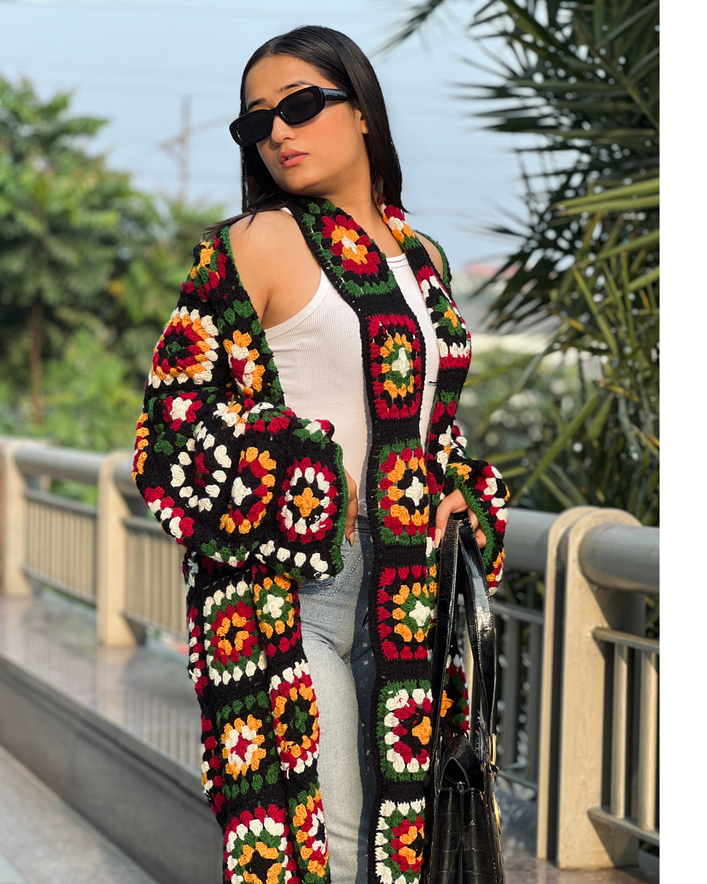 Crochet Trench Coat