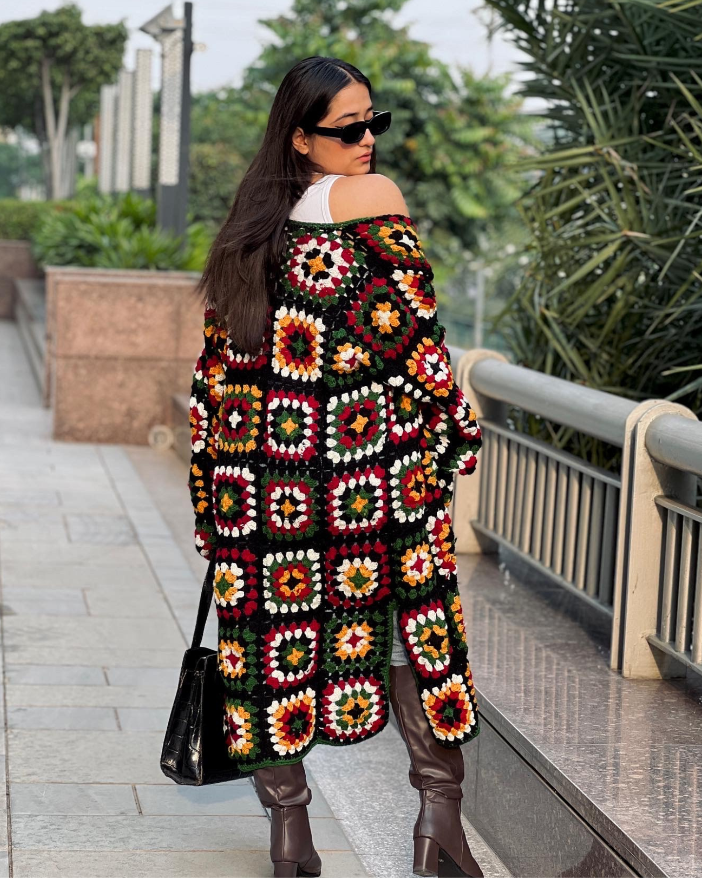 Crochet Trench Coat