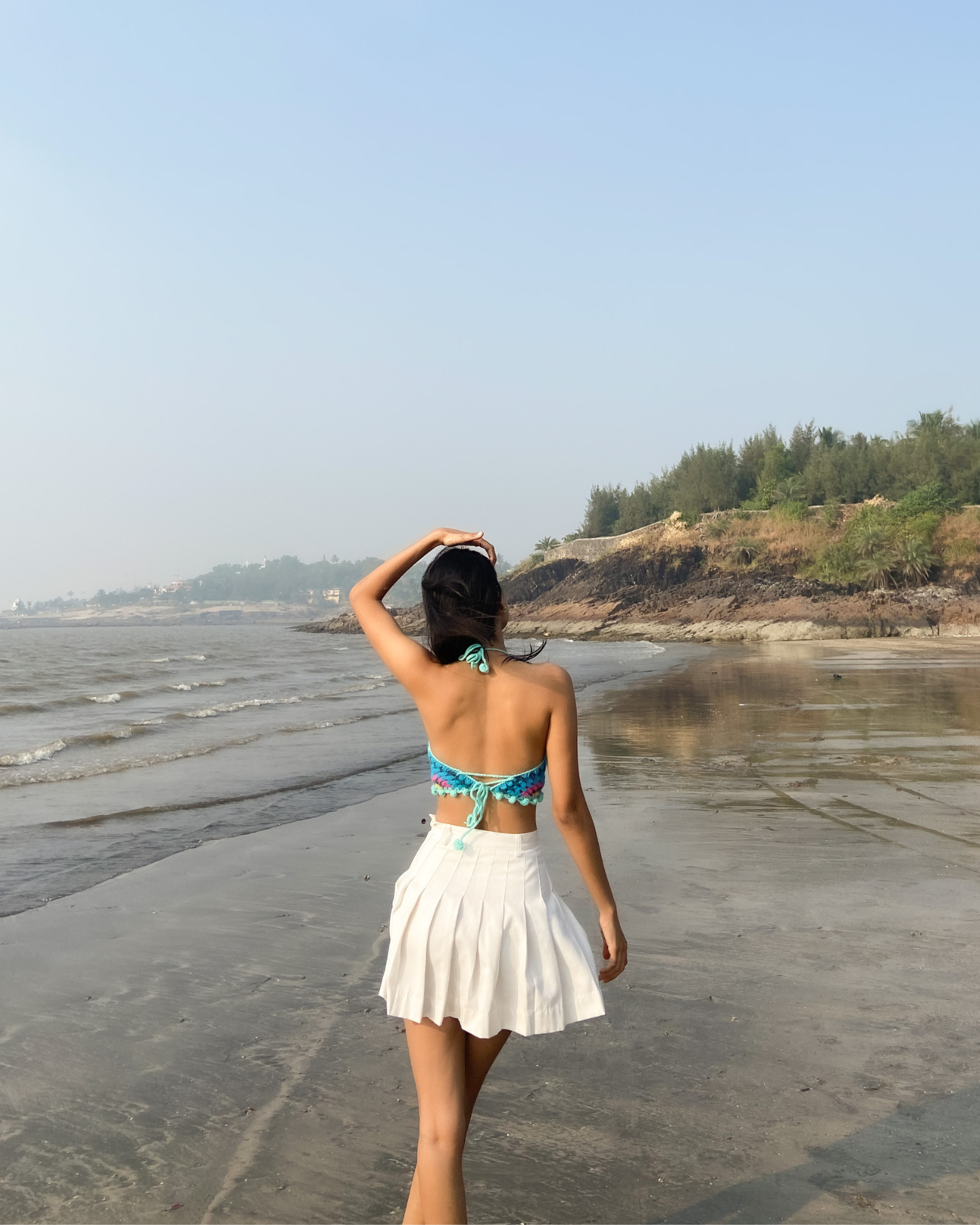 SAPH-FIRE crochet crop top