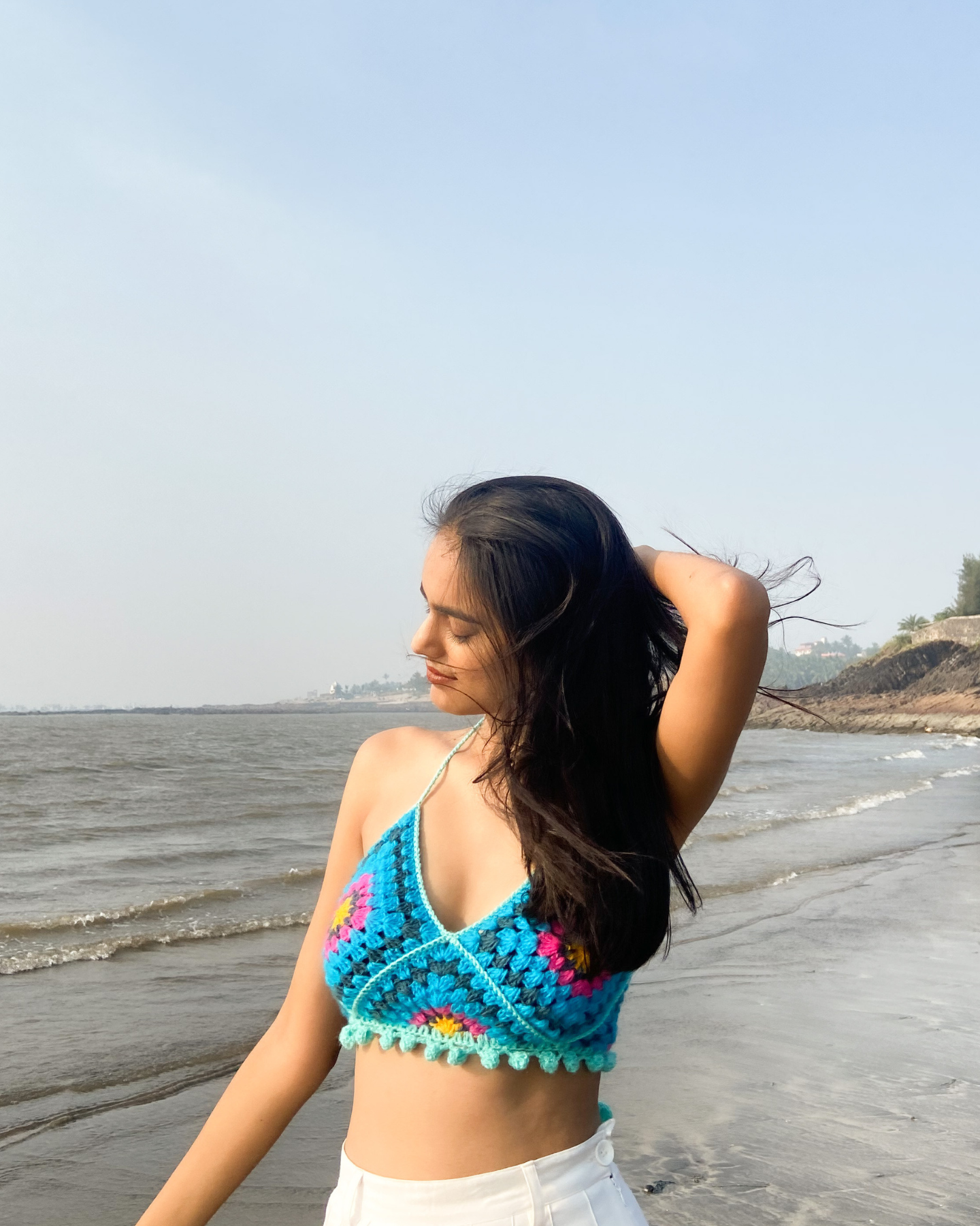 SAPH-FIRE crochet crop top