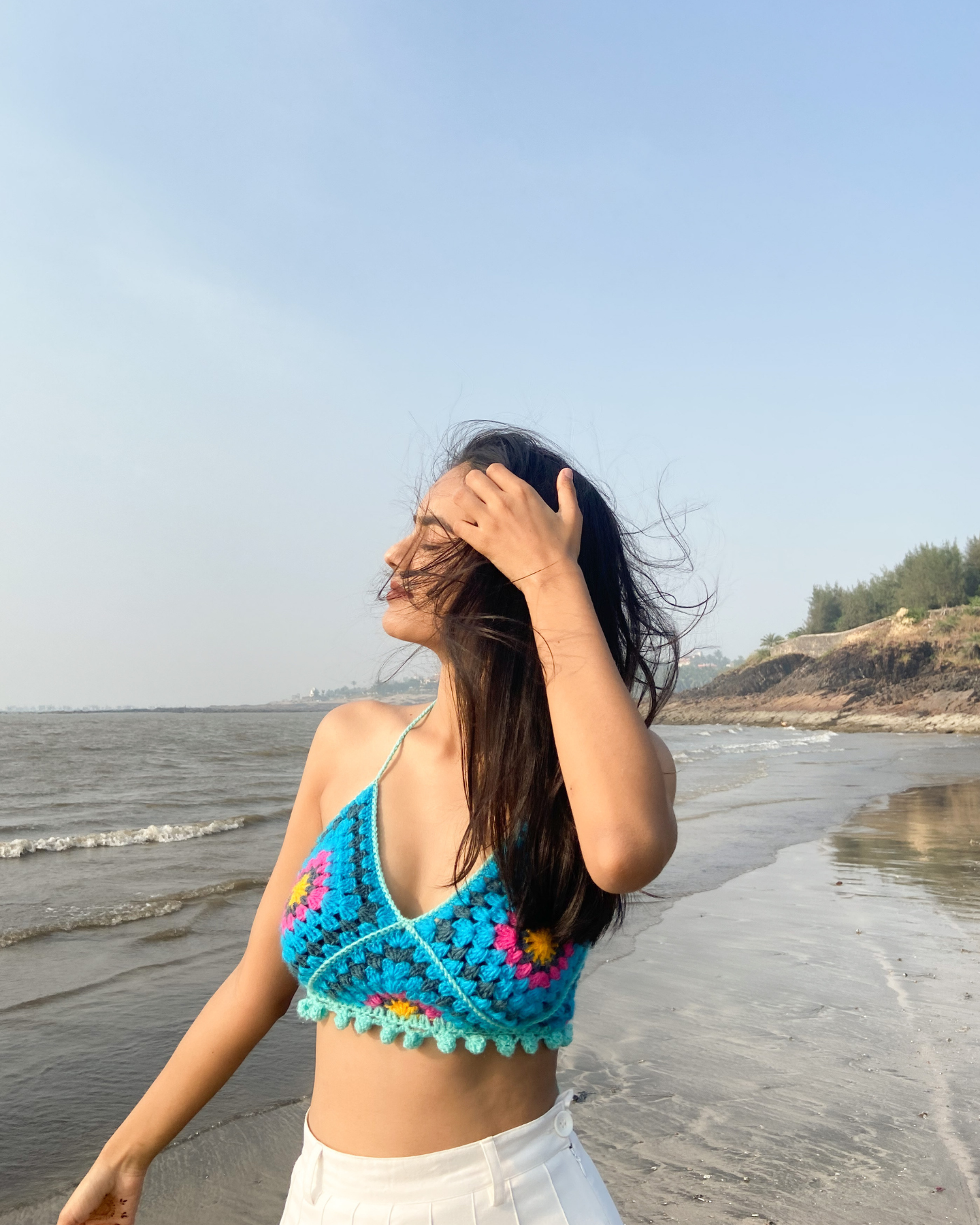 SAPH-FIRE crochet crop top