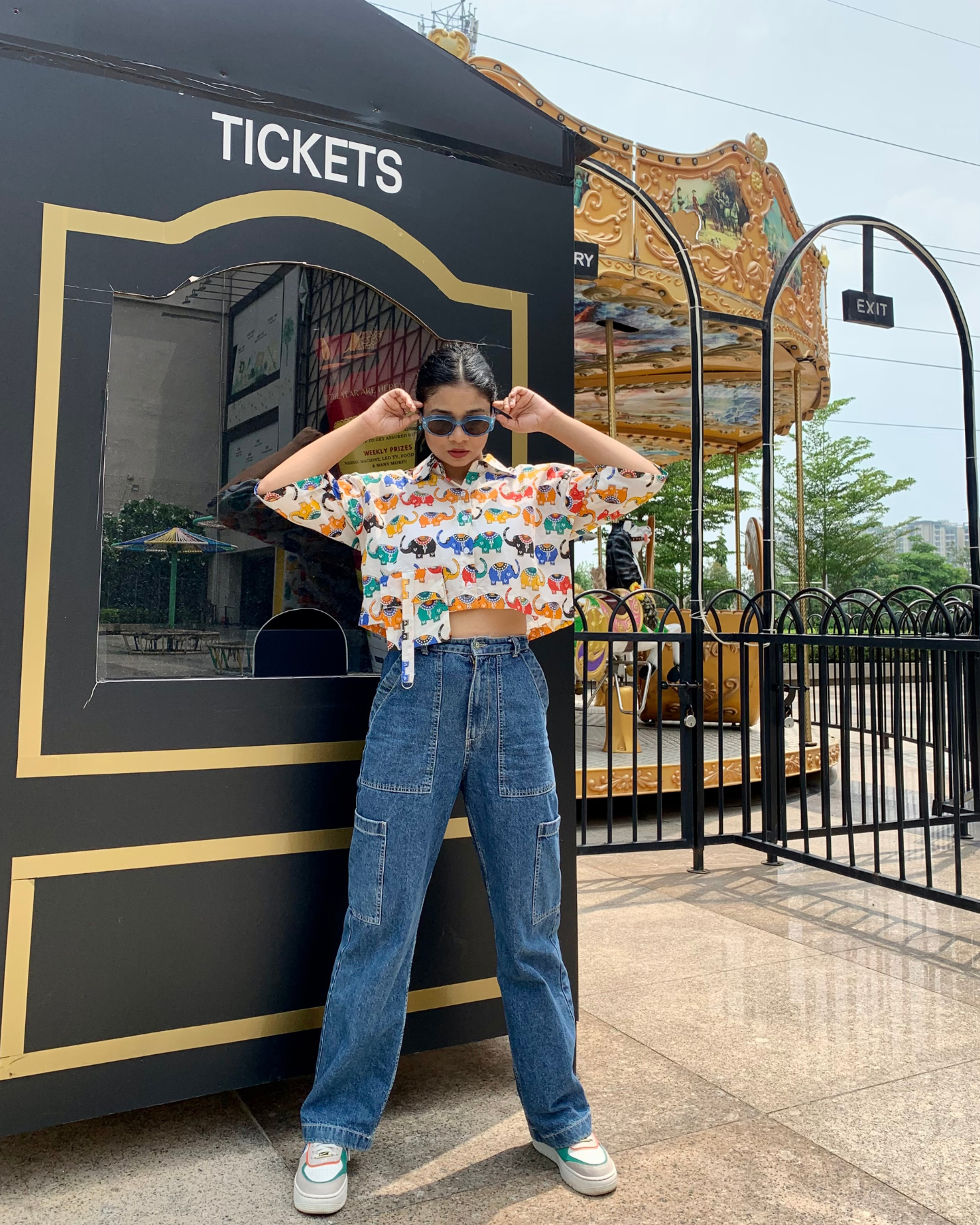 Boxy Fit Elephant Shirt