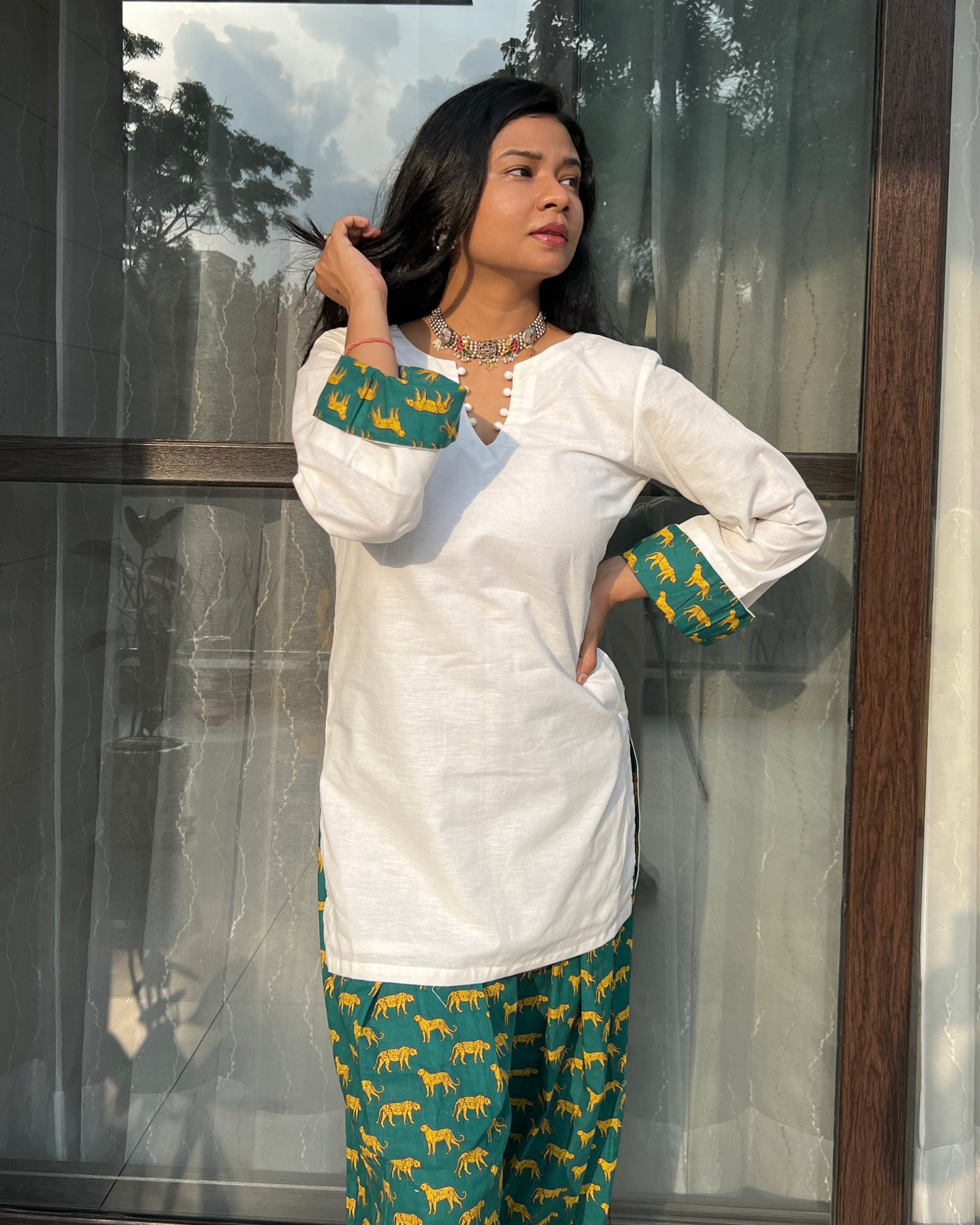 Leopard Farshi Set